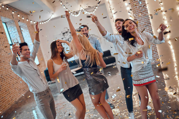 istock Group of young people having party 1016048874