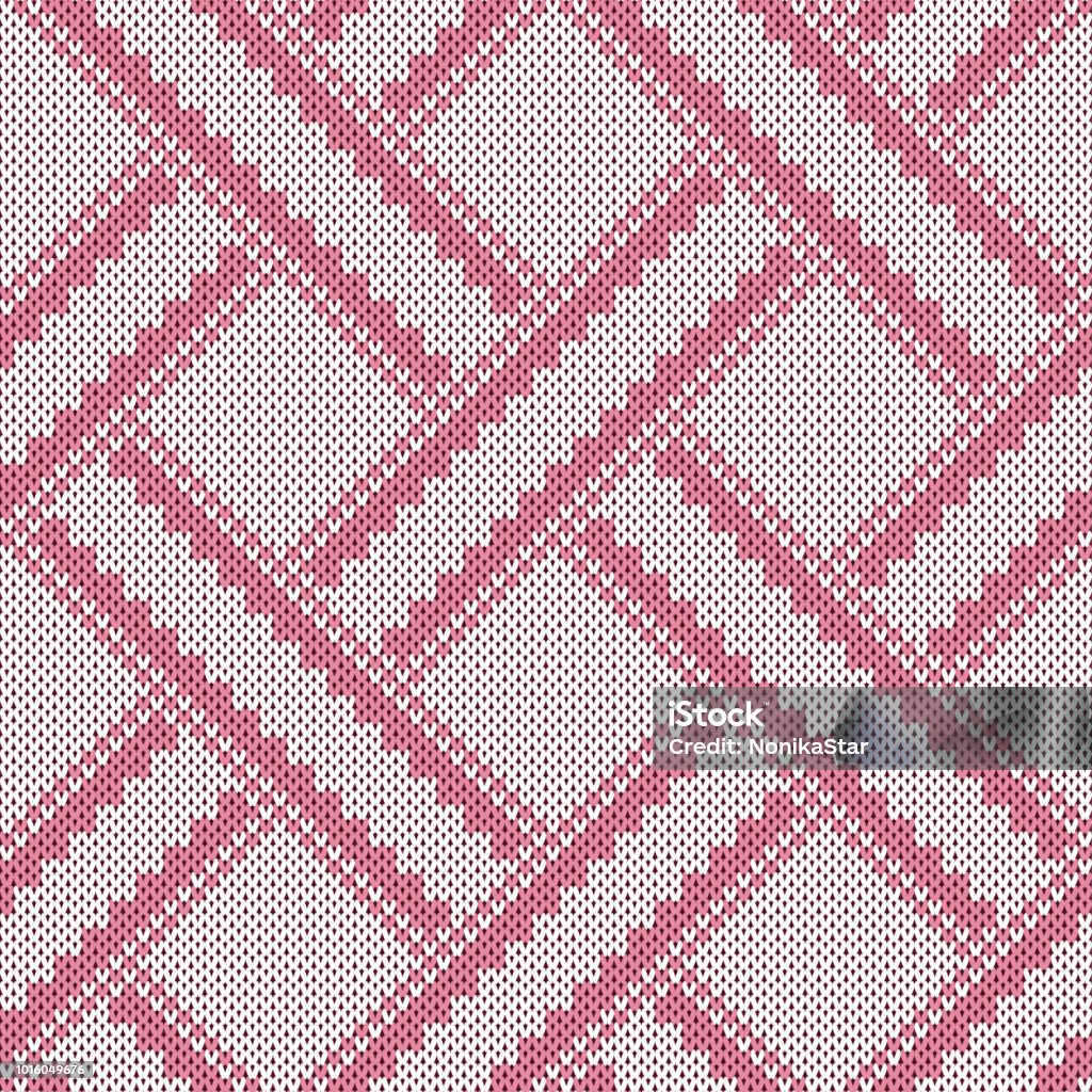 Knit Pattern Stock Seamless Knitting Pattern Stock Illustration - Download Image Now ...