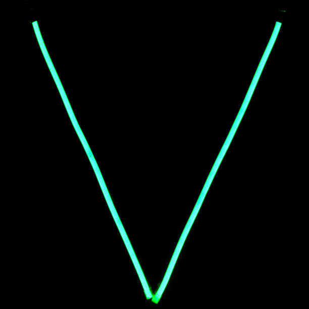 istock Green neon lights alphabet letters 1016058468