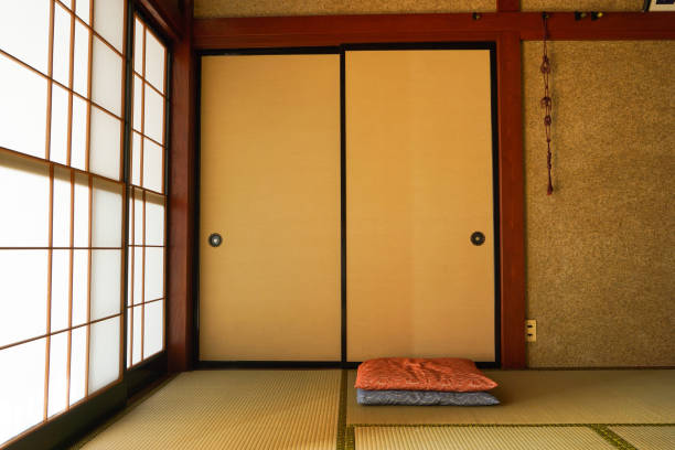 Japanese style room. Japanese style room. zabuton stock pictures, royalty-free photos & images
