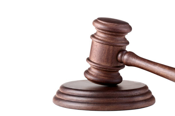 istock Judge gavel isolated on white background 1016071254