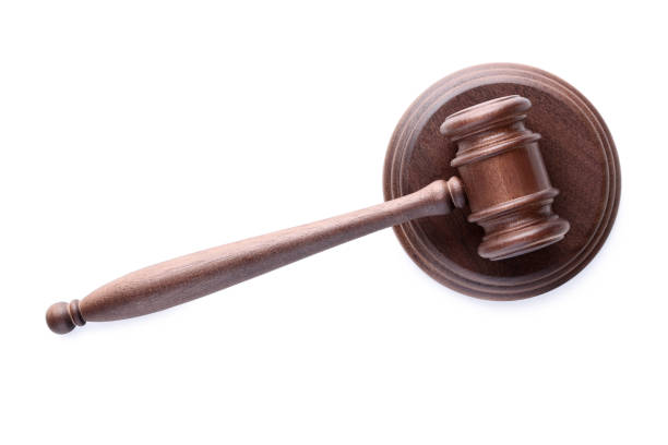 istock Judge gavel isolated on white background 1016073996
