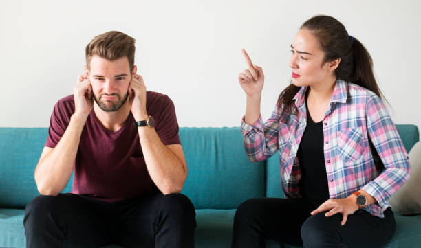 istock Unhappy couple having an argument 1016078348