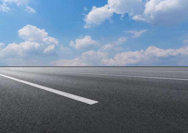 istock Asphalt road with sky clouds landscape 1016095266