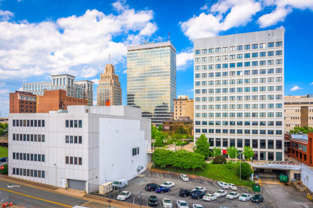 istock Winston-Salem, North Carolina, USA Skyline 1016103450