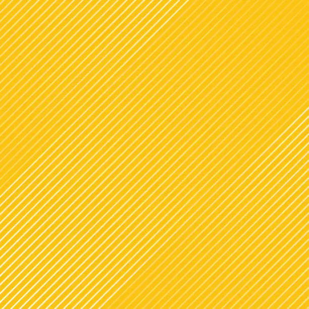 Vector illustration of Abstract white striped lines pattern Diagonally texture on yellow color background.