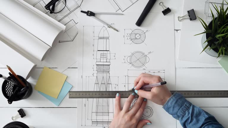 46,800+ Design Blueprints Engineering Concept Stock Videos and Royalty ...