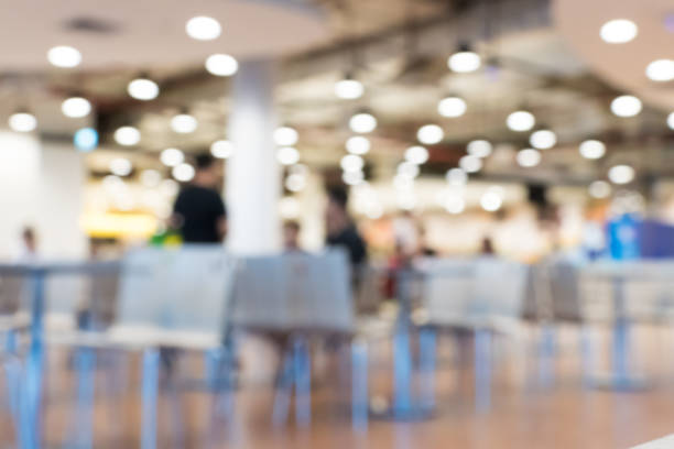 istock Blurred background of restaurant with people 1016129360