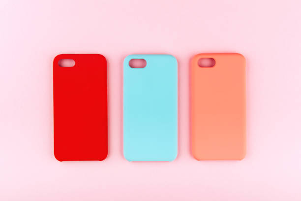 istock Set of colored silicone covers for smart phone 1016133900