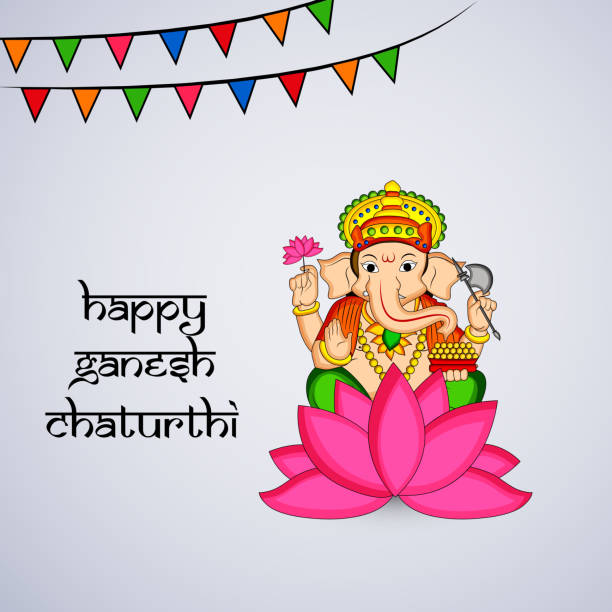 illustration of Hindu God Ganesh for the occasion of Hindu Festival Ganesh Chaturthi illustration of background for Hindu God Ganesh for the occasion of Hindu Festival Ganesh Chaturthi ganpati bappa wallpapers stock illustrations