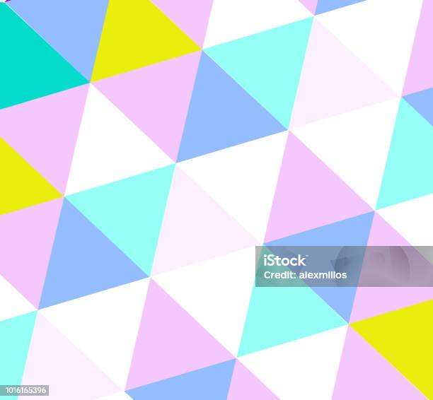 Triangle Pattern In Light Color Shades Stock Illustration - Download ...
