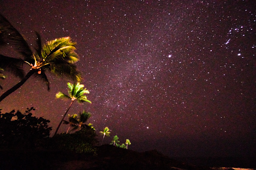 Starry night on the Hawaiian Big Island, 2018