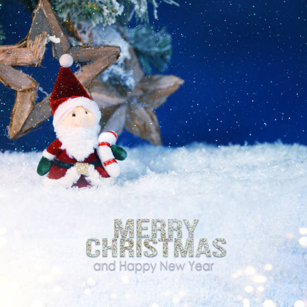 istock Holiday background, Santa Claus toy 1016180996