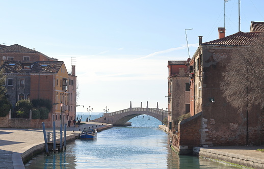 bridge and Fondamenta Arsenale in Castello, Venice