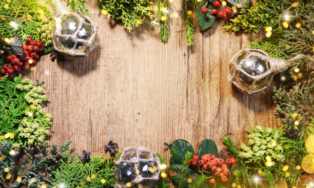 istock Christmas wooden background 1016187216