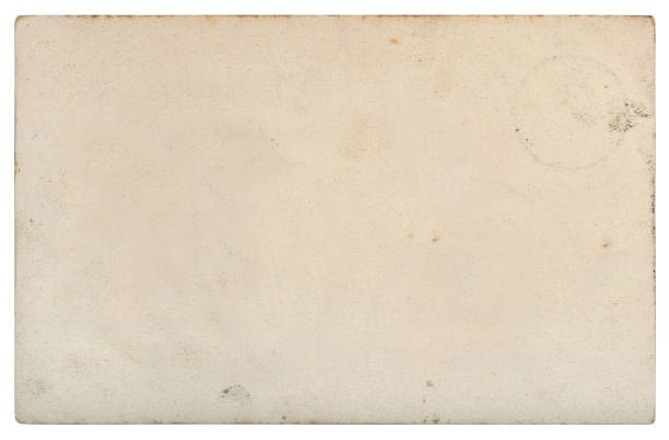 istock Used paper sheet Old cardboard stains isolated 1016223254