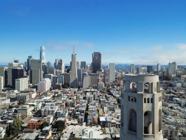 istock Top view financial district downtown San Francisco from Telegraph Hill 1016227086