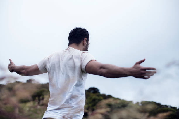 Man hiking in the mountain