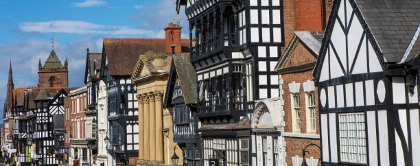 영국 체스터 시 - chester england history built structure england 뉴스 사진 이미지