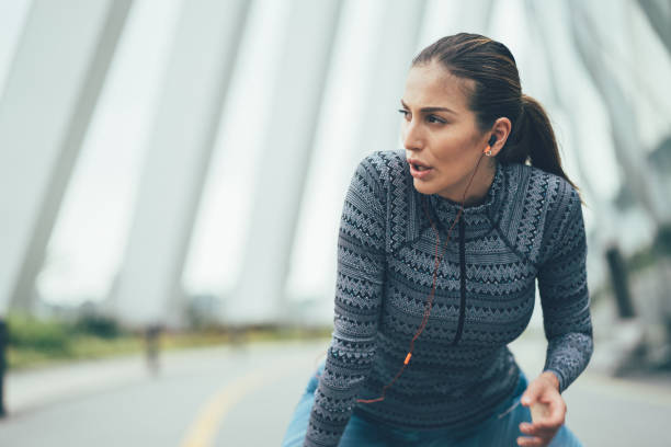 istock Exhausted sportswoman 1016230400