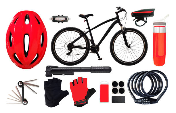 rowery i sprzęt sportowy - set of objects zdjęcia i obrazy z banku zdjęć