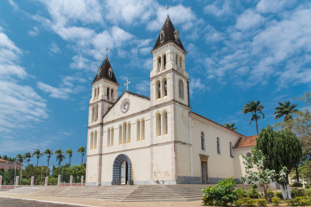 sao tome, der kathedrale - sao tome and principe stock-fotos und bilder