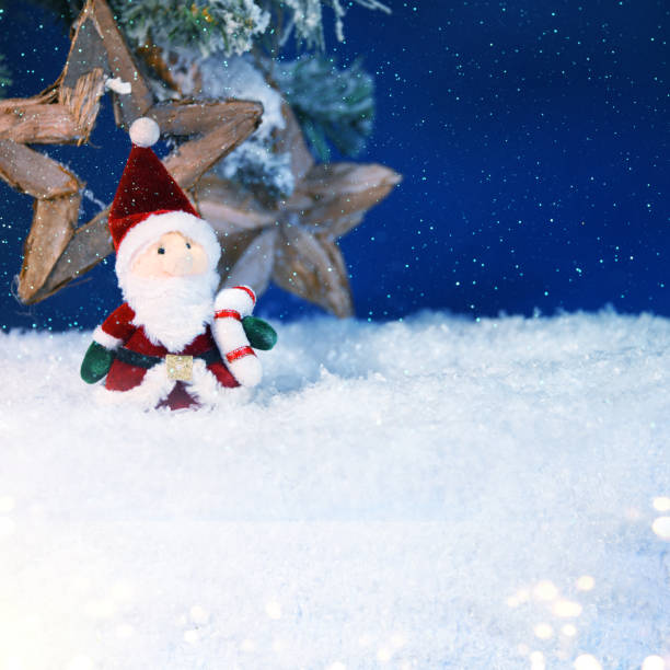 istock Holiday background, Santa Claus toy 1016256924