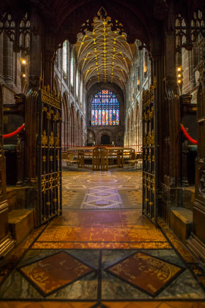 영국에서 체스터 대성당 - chester england chester cathedral uk england 뉴스 사진 이미지