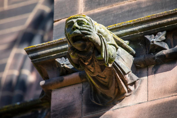Gargoyle at St Mary the Virgin church. Oxford, England