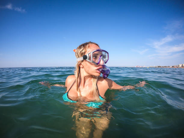 istock Woman snorkeling 1016287262