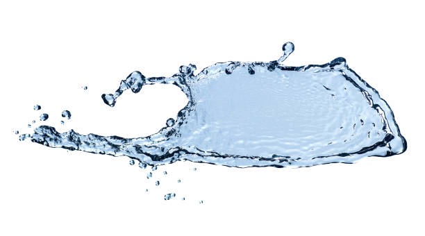 istock Pure water splash isolated on white background 1016287356