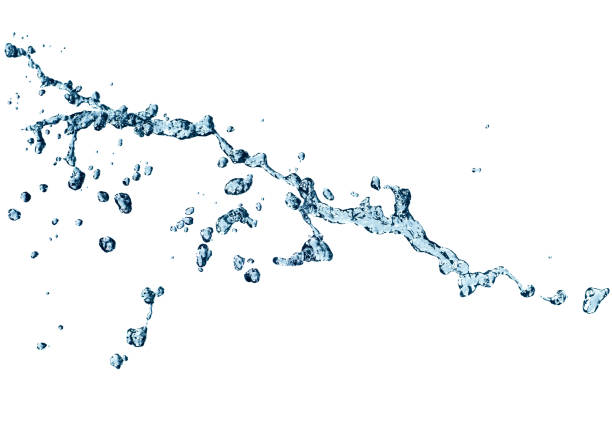 istock Pure water splash isolated on white background 1016287382