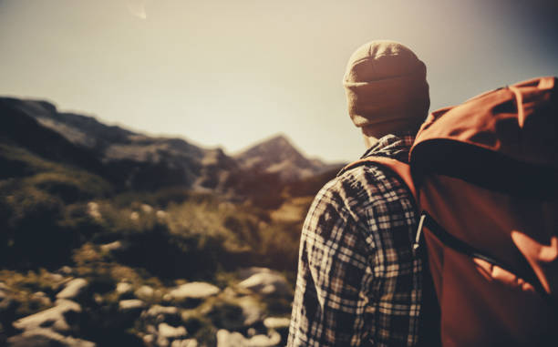 istock Hiking in the mountains alone 1016289774