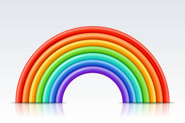 istock Vector multicolor 3d style illustration of rainbow. Plasticine or clay abstract background or design element 1016295728