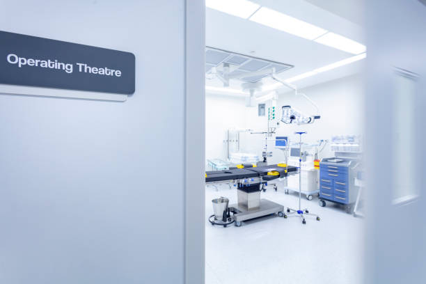istock Modern hospital operating room with monitors and equipment 1016304194