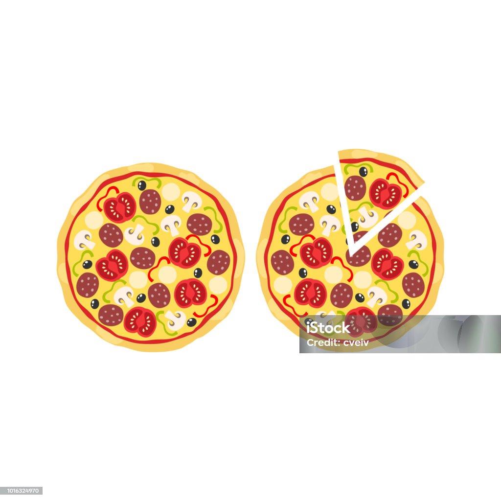 Pizza Và Lát Pizza Hoạt Hình Clipart Hình Minh Họa Vector Pizza ...