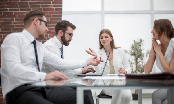 istock business team using laptop to get new informatio 1016335688