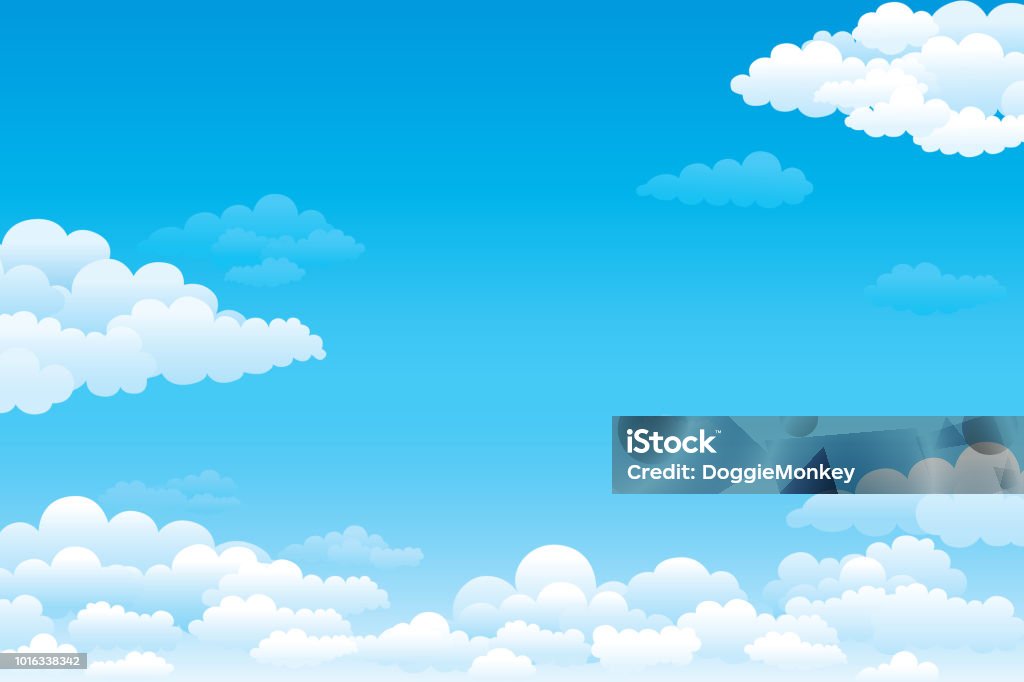 Ciel et nuages - clipart vectoriel de Ciel libre de droits