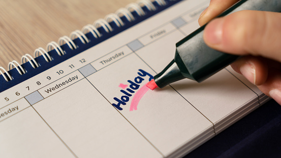 Holiday - Event, Calendar Date, Note - Message, Felt Tip Pen, Handwriting