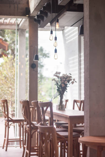 istock Table decorated in coffee shop 1016351198