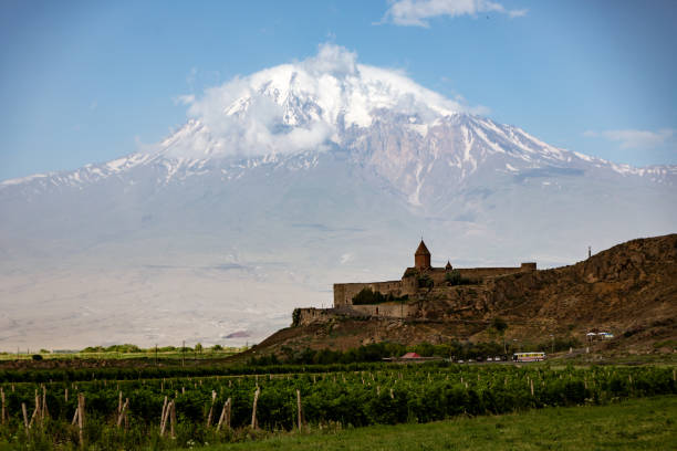 istock Khor Virap monastery seen with Mt Ararat 1016358300