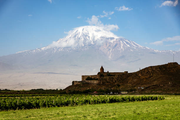 istock Khor Virap monastery seen with Mt Ararat 1016358314