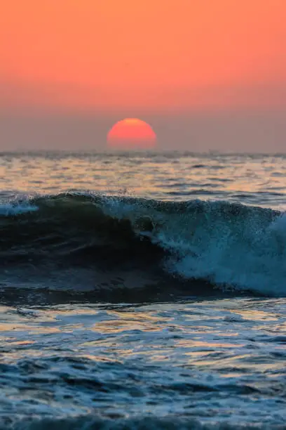 Photo of Ocean Sunset Wave