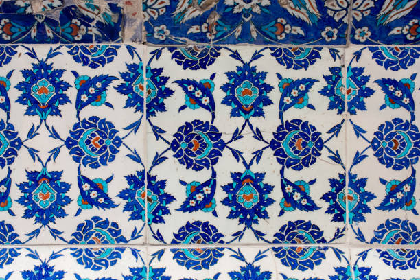 istock Ottoman ancient Handmade Turkish Tiles 1016389354