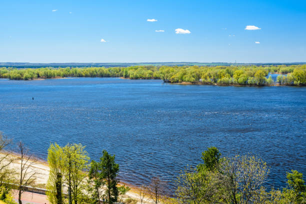 istock Aerial view on Dnieper river in Ukraine 1016406156