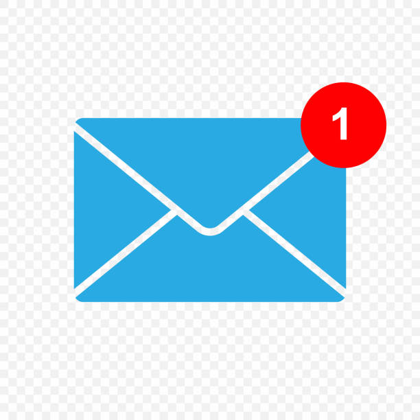 ilustraciones, imágenes clip art, dibujos animados e iconos de stock de icono de vector de mensaje nuevo - envelope