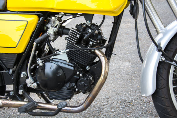 istock Vintage motorcycle exhaust pipes.vintage style 1016419476