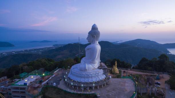 istock aerial view Phuket big Buddha in blue sky 1016431616