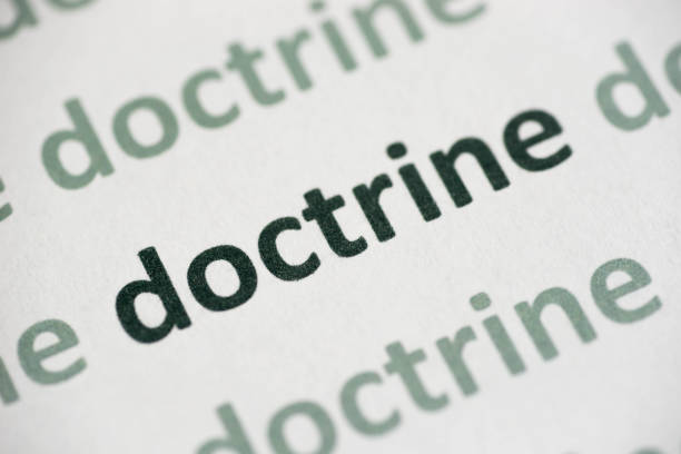 istock word doctrine printed on paper macro 1016431942