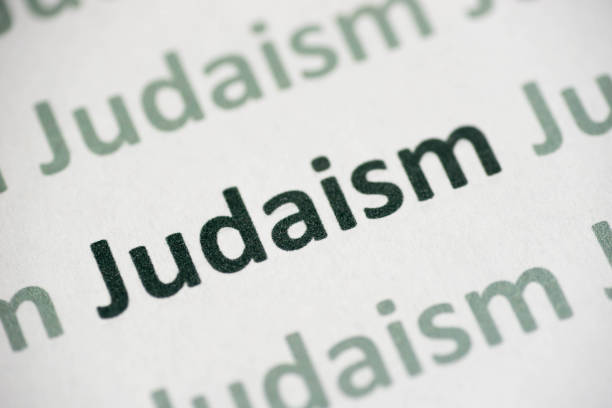 istock word Judaism  printed on paper macro 1016432262